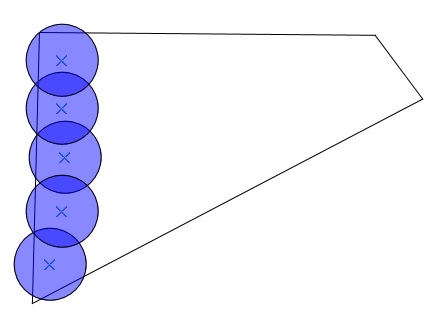 Metes and Bounds Drawing with Lawn Sprinkler Layout